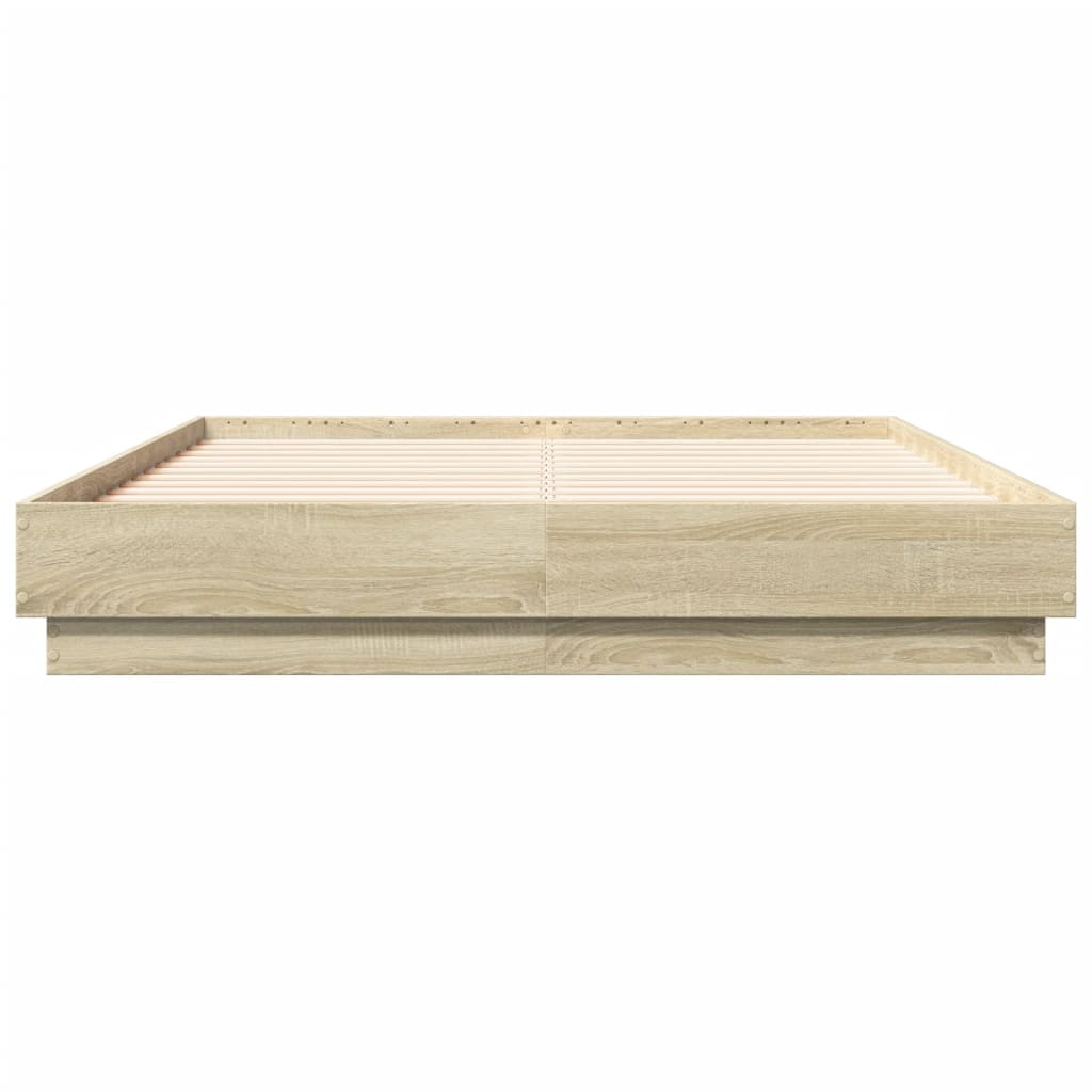 Bed Frame | Sonoma Oak | Engineered wood | Double |  Durable  | Bed Frame