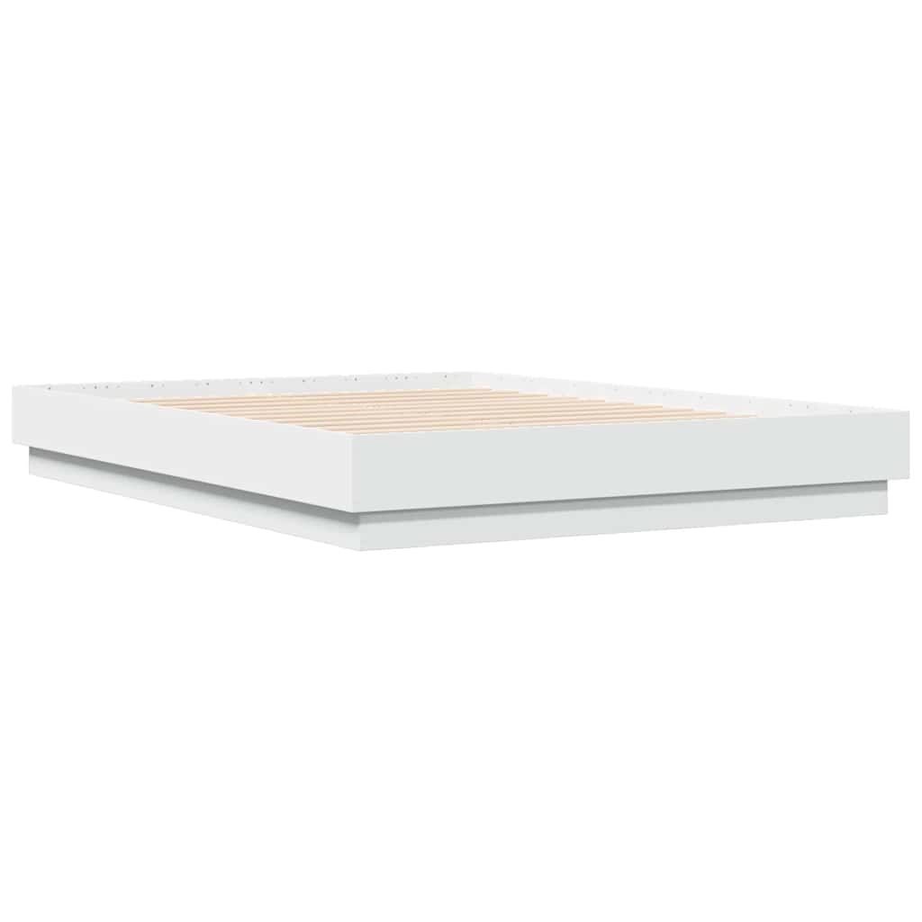 Bed Frame without Mattress White 120x190 cm Small Double