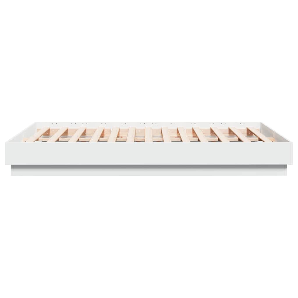 Bed Frame without Mattress White 120x190 cm Small Double