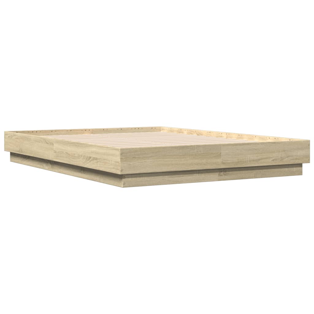 Bed Frame without Mattress Sonoma Oak 120x190 cm Small Double
