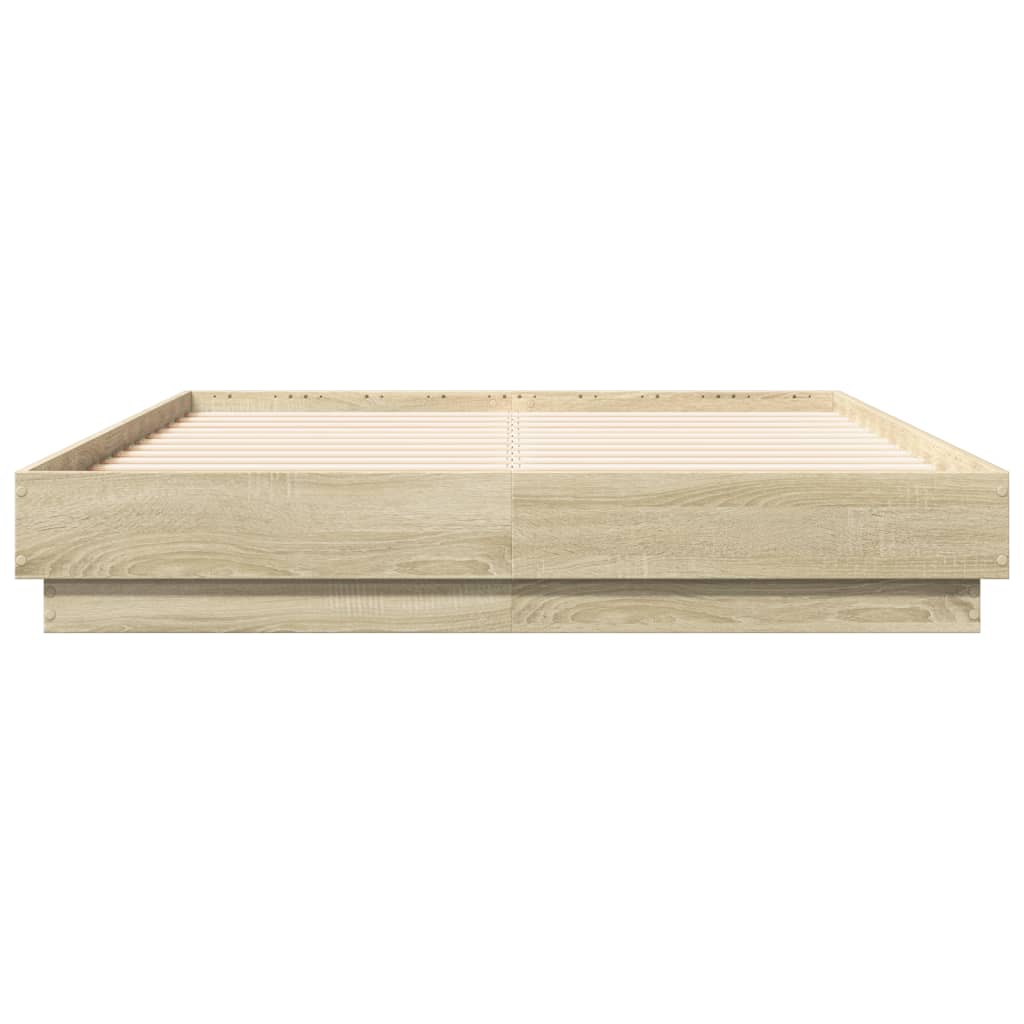 Bed Frame without Mattress Sonoma Oak 120x190 cm Small Double