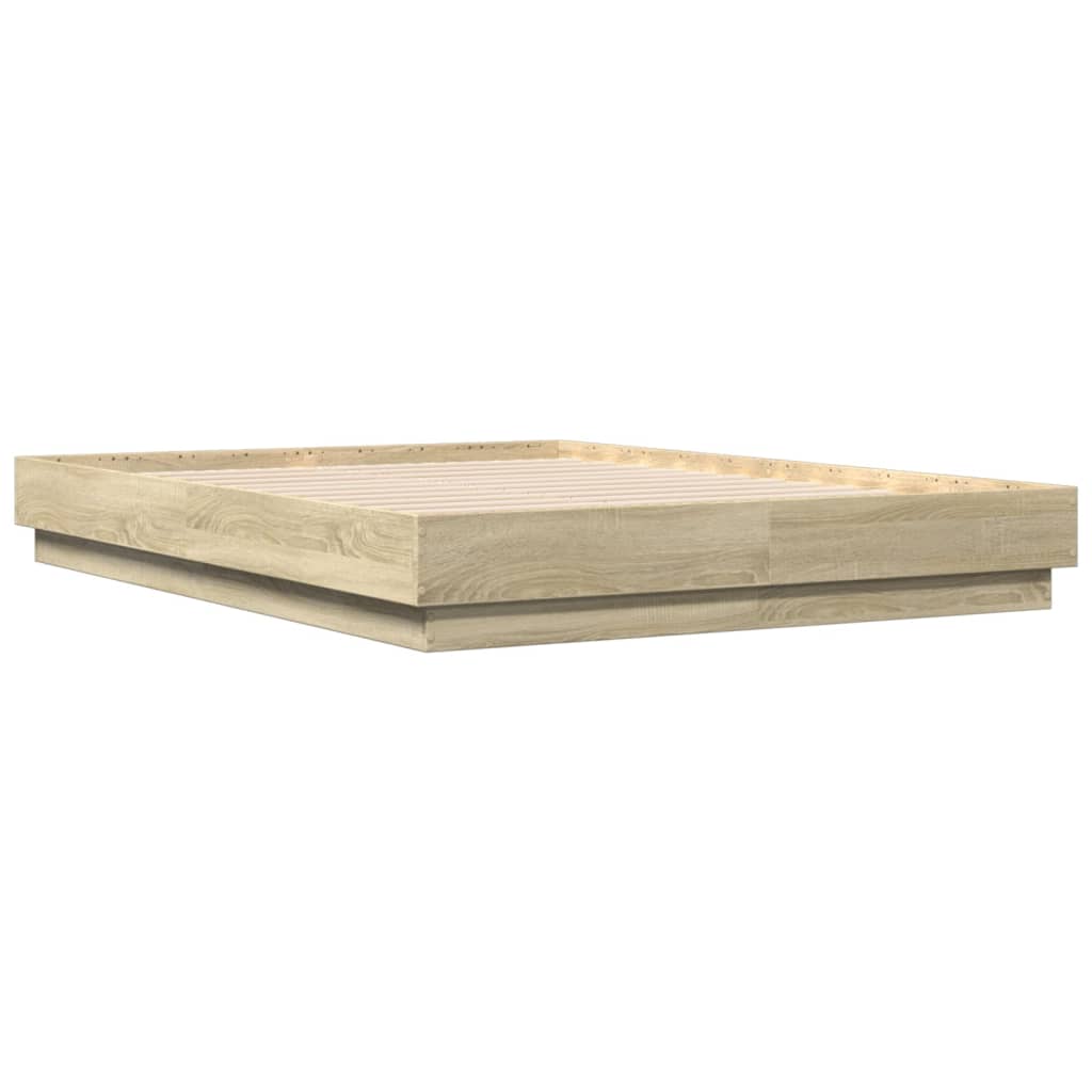 Bed Frame without Mattress Sonoma Oak 120x190 cm Small Double