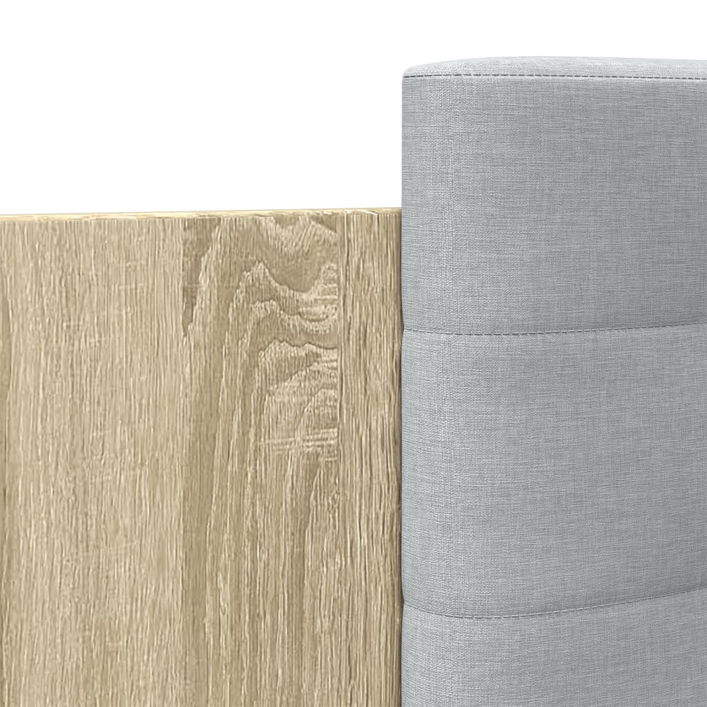 Bed Frame without Mattress Sonoma Oak 200x200cm