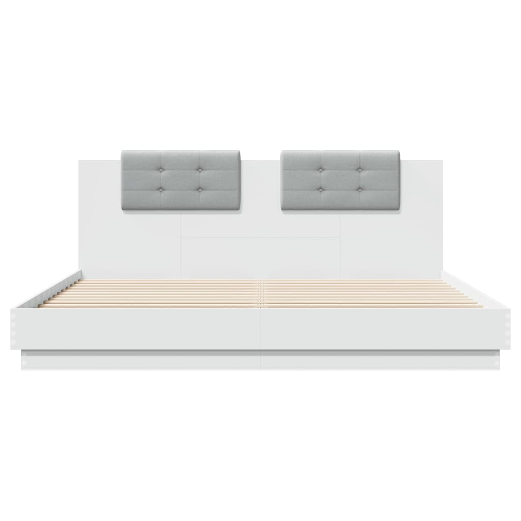 Bed Frame | White | Engineered wood, Plywood | Double | Bed Frame