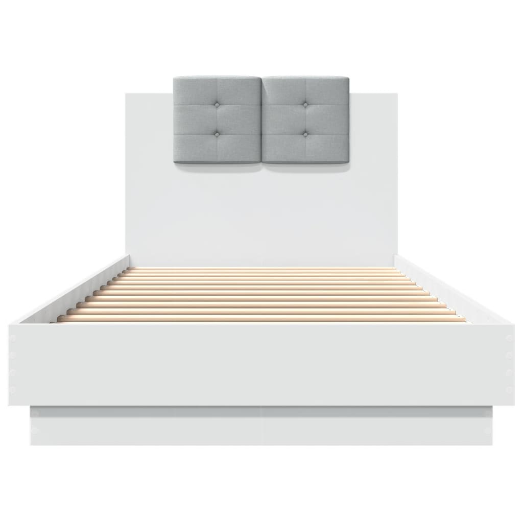 Bed Frame | White | Engineered wood and plywood | Single | Bed Frame