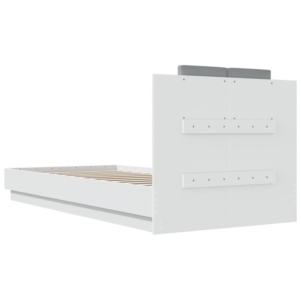Bed Frame | White | Engineered wood and plywood | Single | Bed Frame