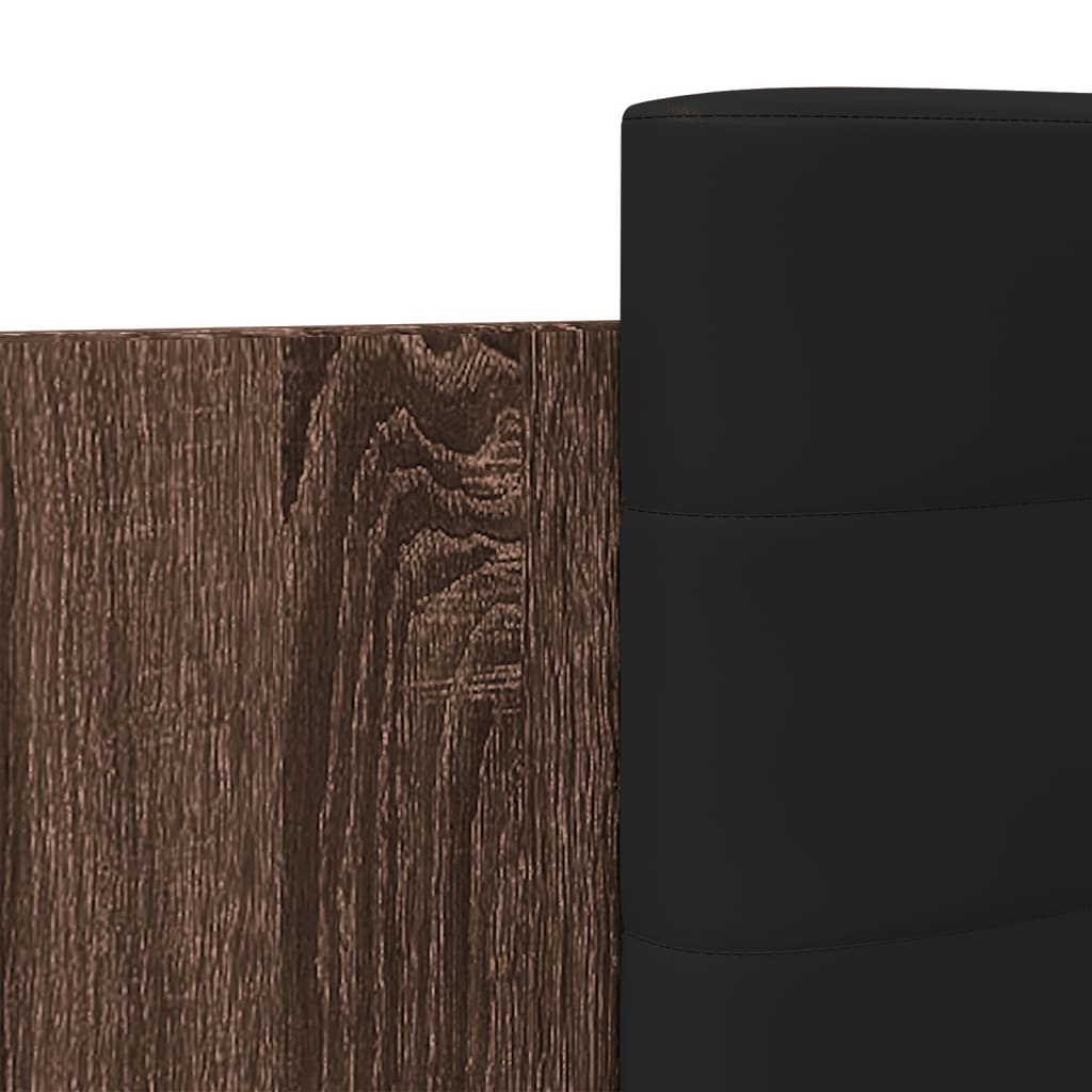 Bed Frame | Brown Oak | Engineered wood, Plywood | 90 x 200 cm