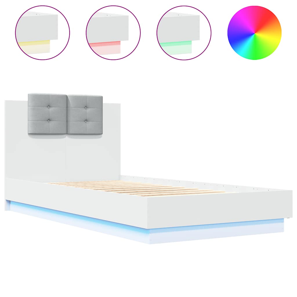 Bed Frame | White | Engineered Wood, Plywood | Small Single | Bed Frame