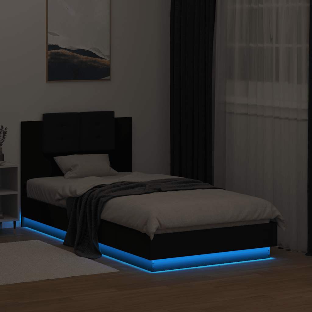 Bed Frame | Black | Engineered wood | Small Single | Bed Frame