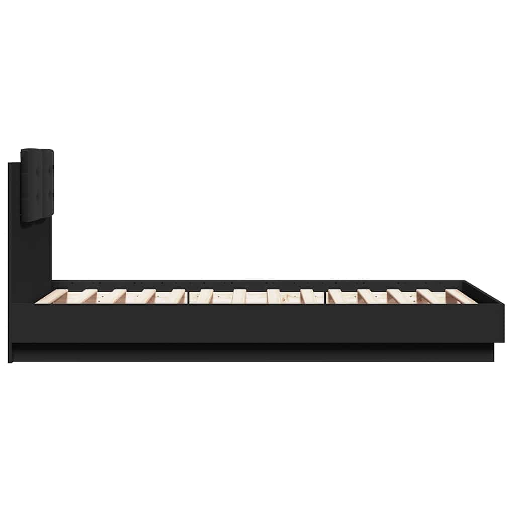 Bed Frame | Black | Engineered wood | Small Single | Bed Frame