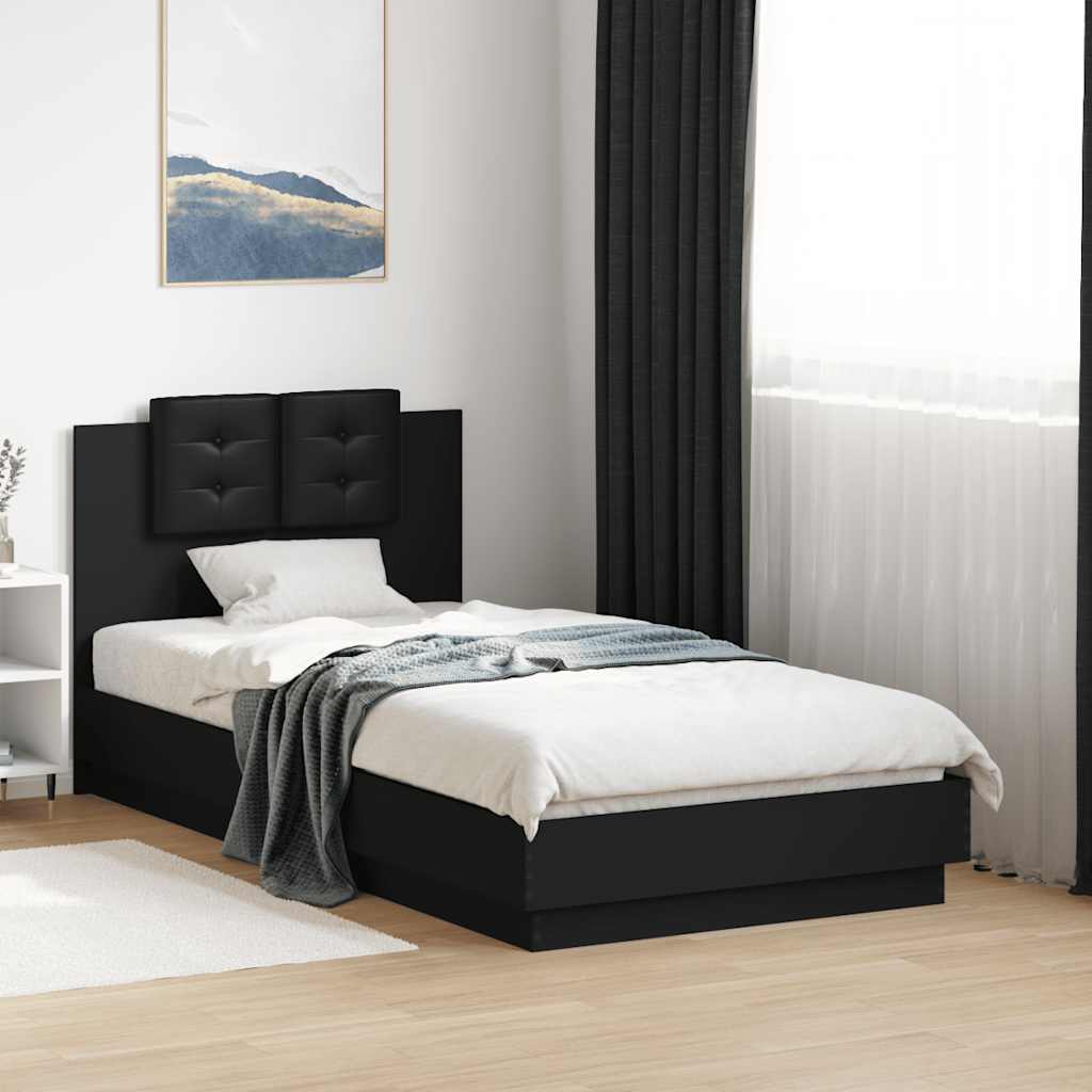 Bed Frame | Black | Engineered wood | Small Single | Bed Frame