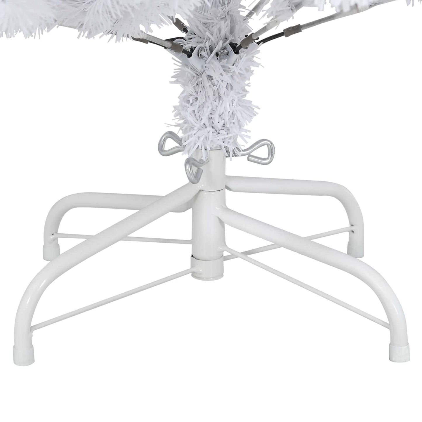 Artificial Christmas Tree White 120 cm PVC and Metal