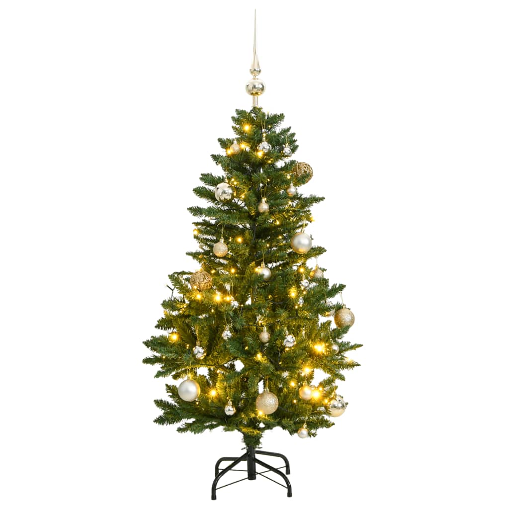 Artificial Hinged Christmas Tree 150 LEDs & Ball Set 150 cm