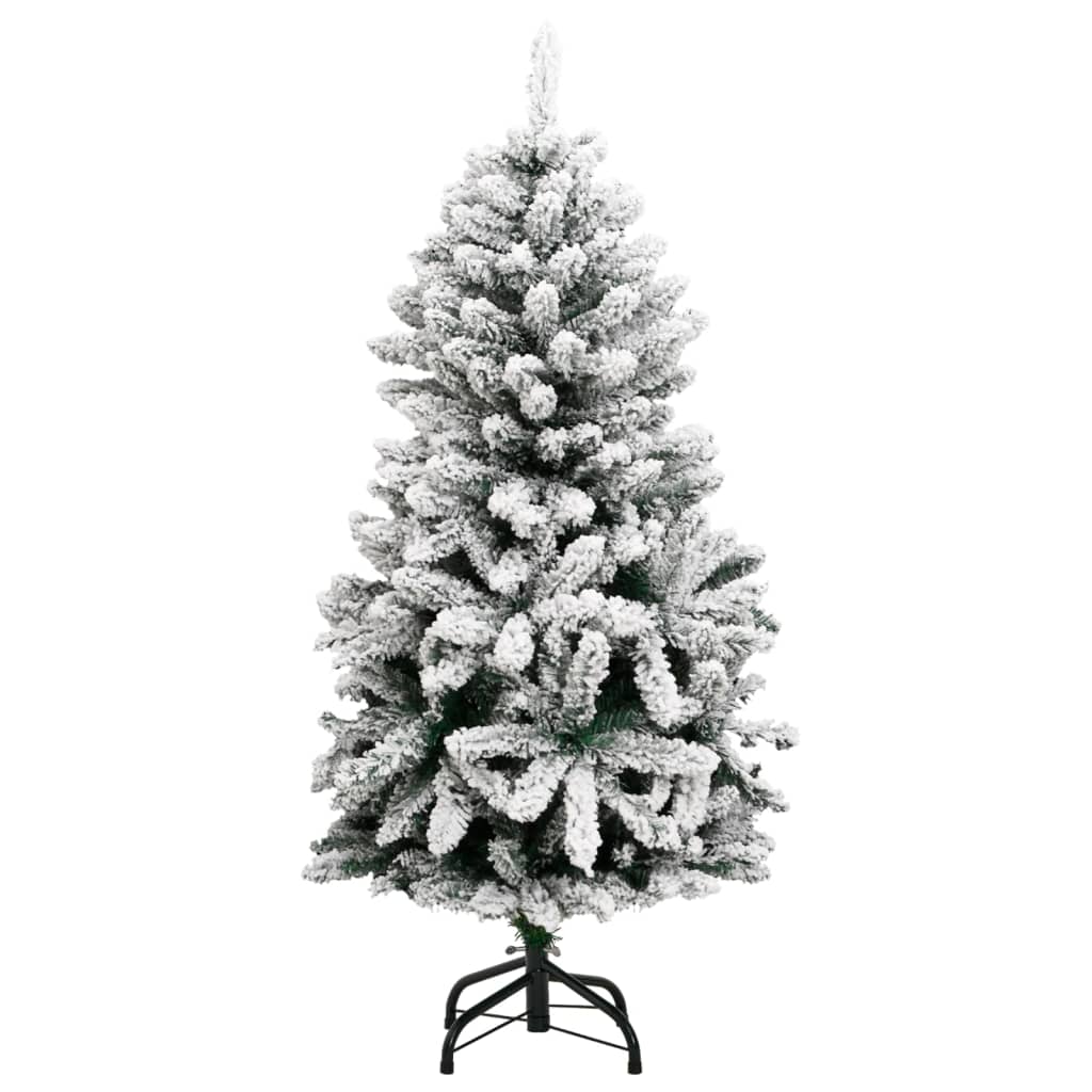 vidaXL Artificial Hinged Christmas Tree 150 LEDs & Ball Set 120 cm