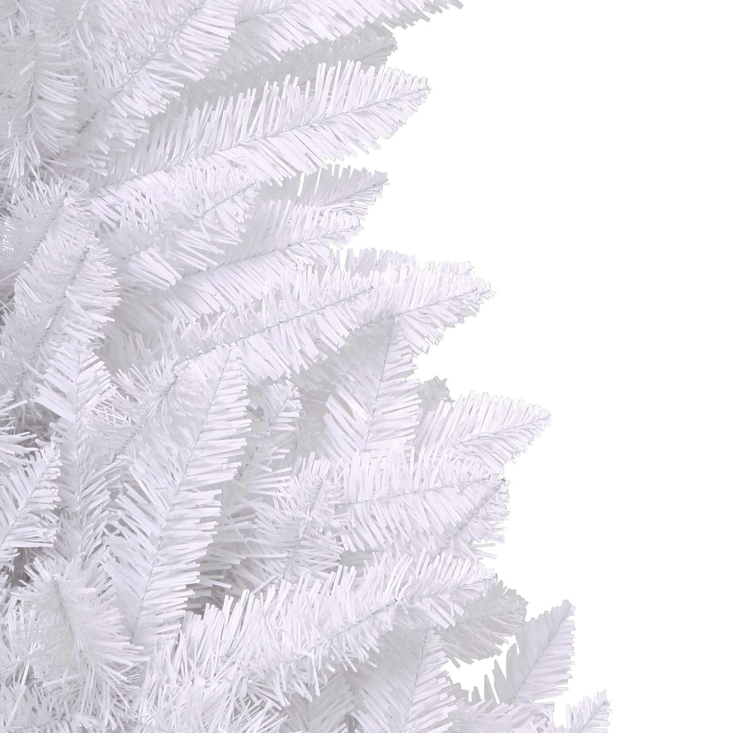 Artificial Christmas Tree White 240 cm PVC and Metal