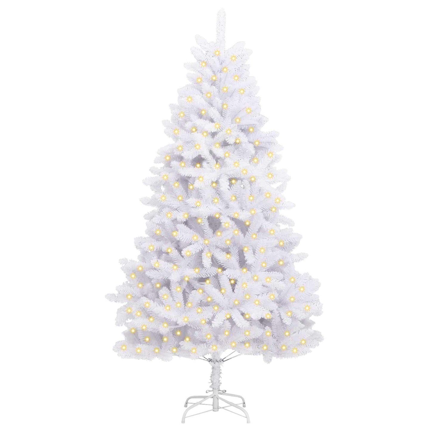 Artificial Christmas Tree White 240 cm PVC and Metal