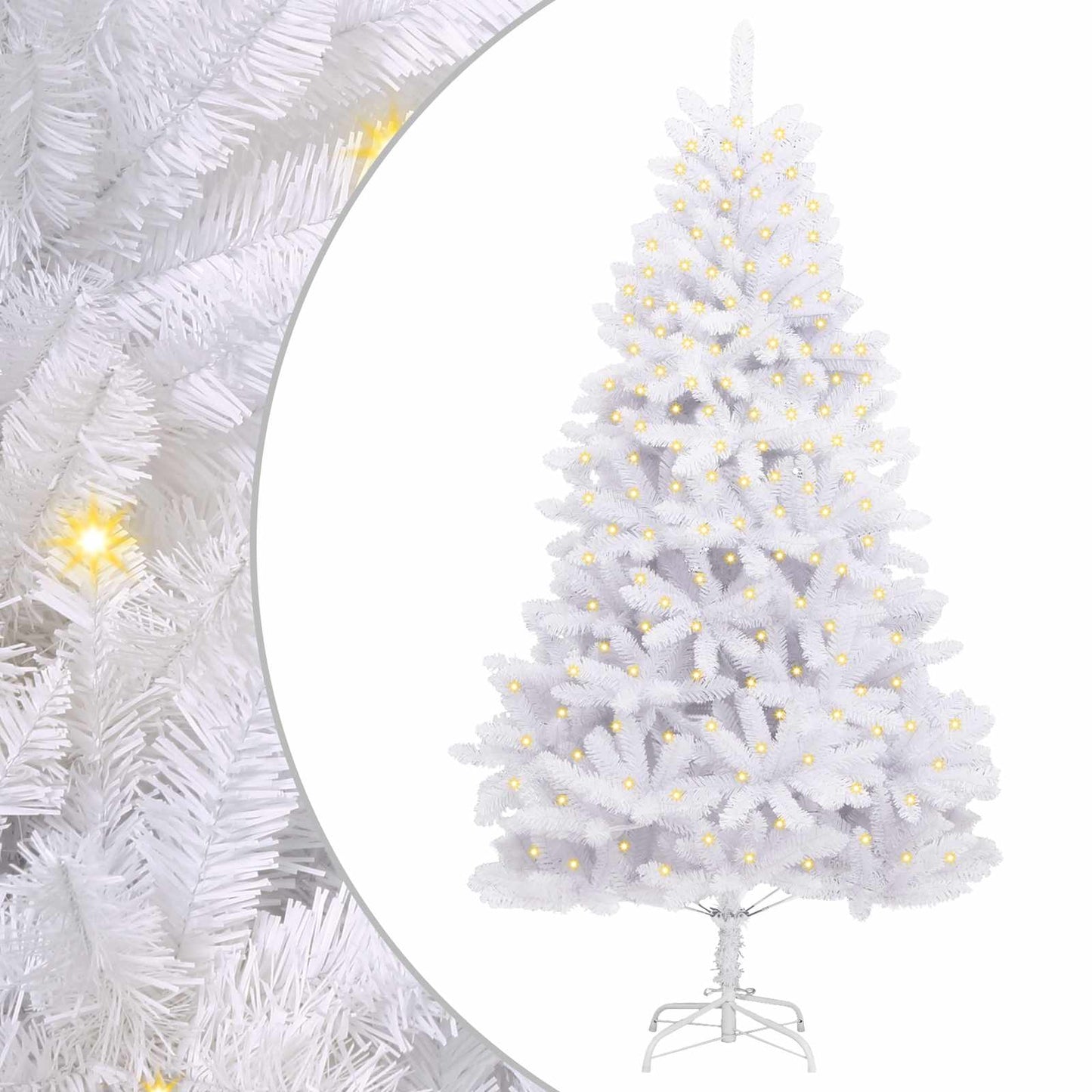 Artificial Christmas Tree White 300 cm PVC and Metal