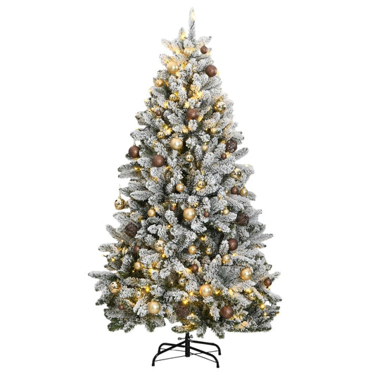 Artificial Hinged Christmas Tree 300 LEDs & Ball Set 240 cm