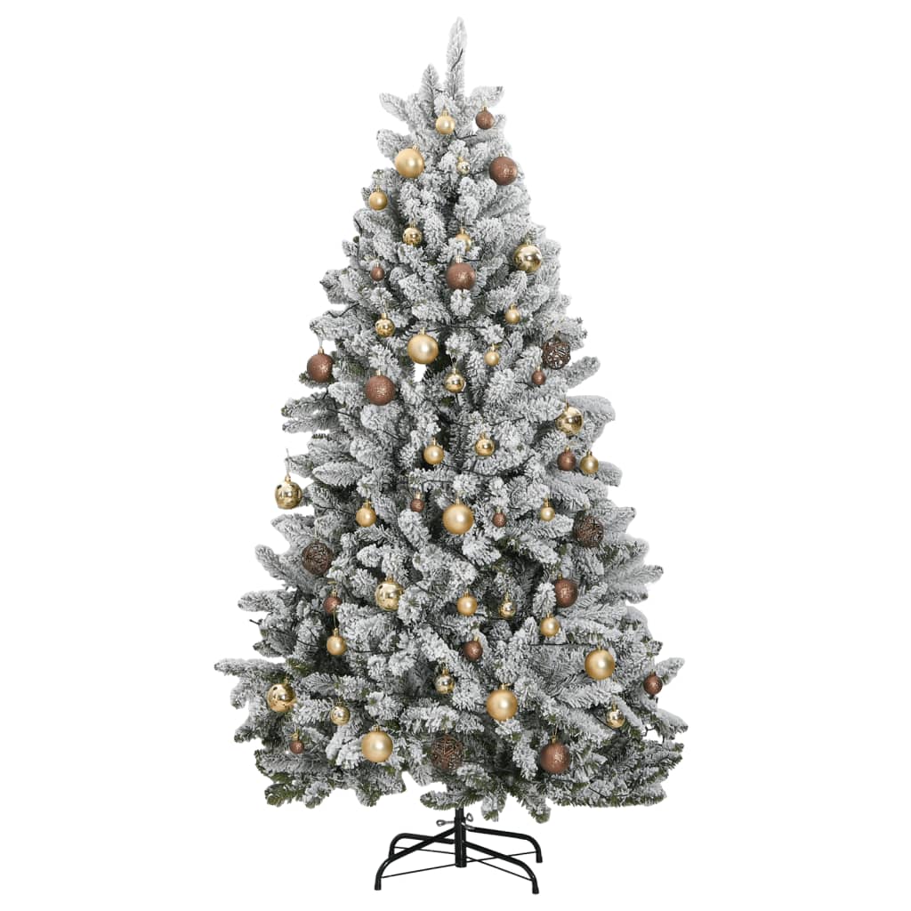 Artificial Hinged Christmas Tree 300 LEDs & Ball Set 240 cm