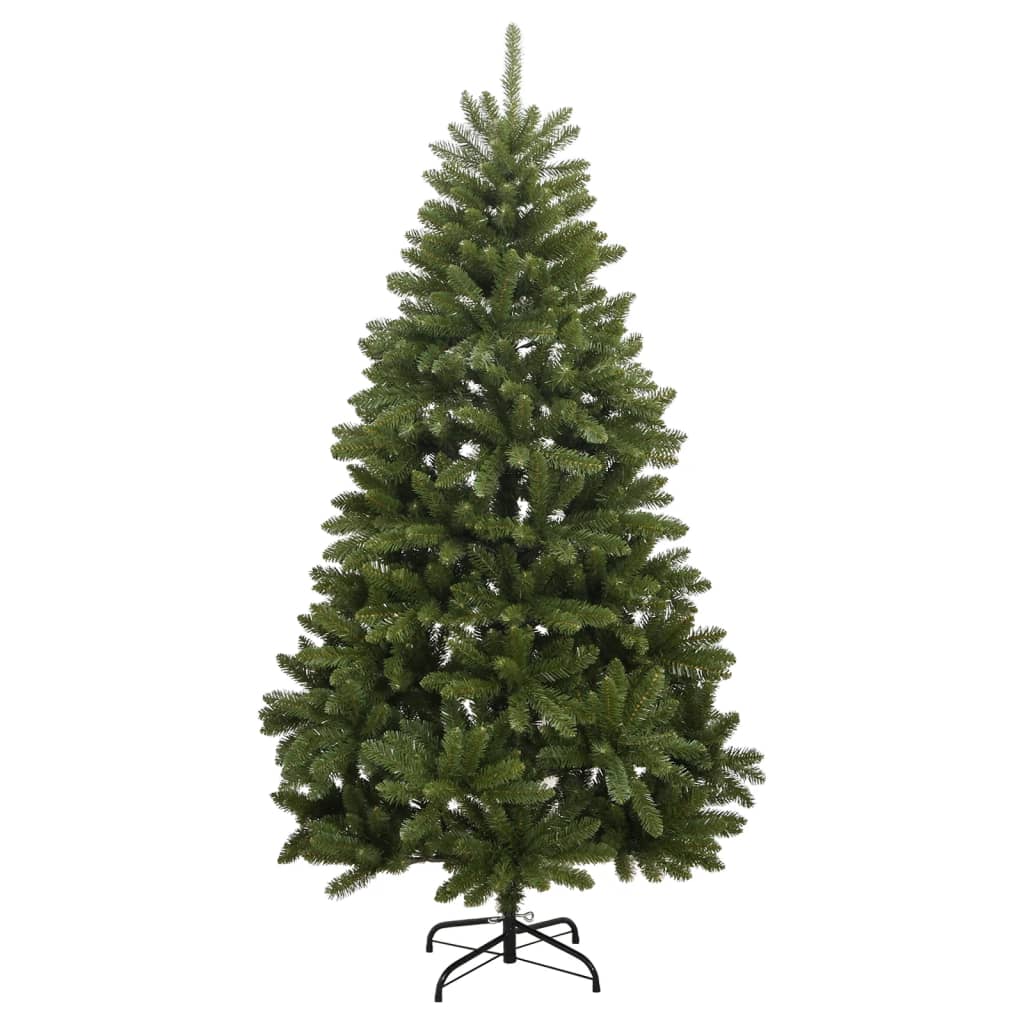 vidaXL Artificial Hinged Christmas Tree 300 LEDs & Ball Set 210 cm