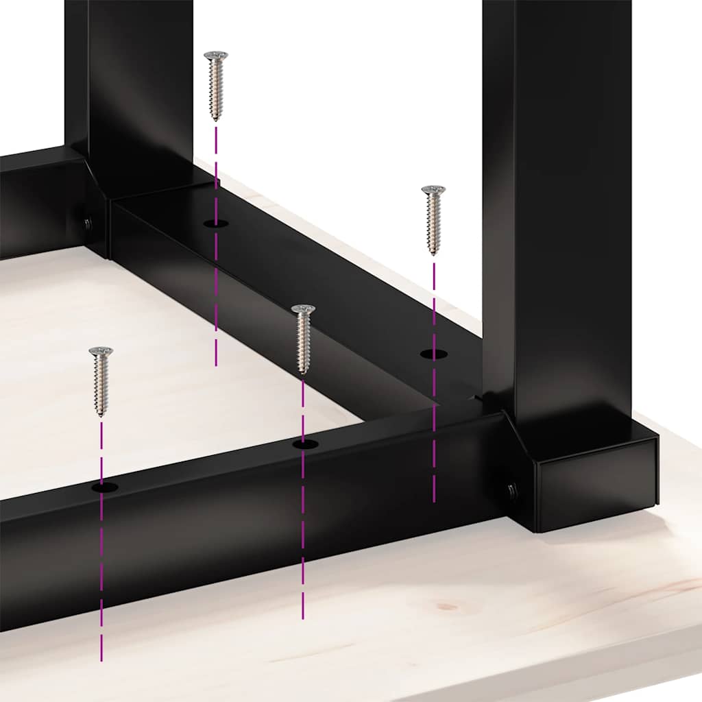 Dining Table Legs O-Frame 60x60x73 cm Steel