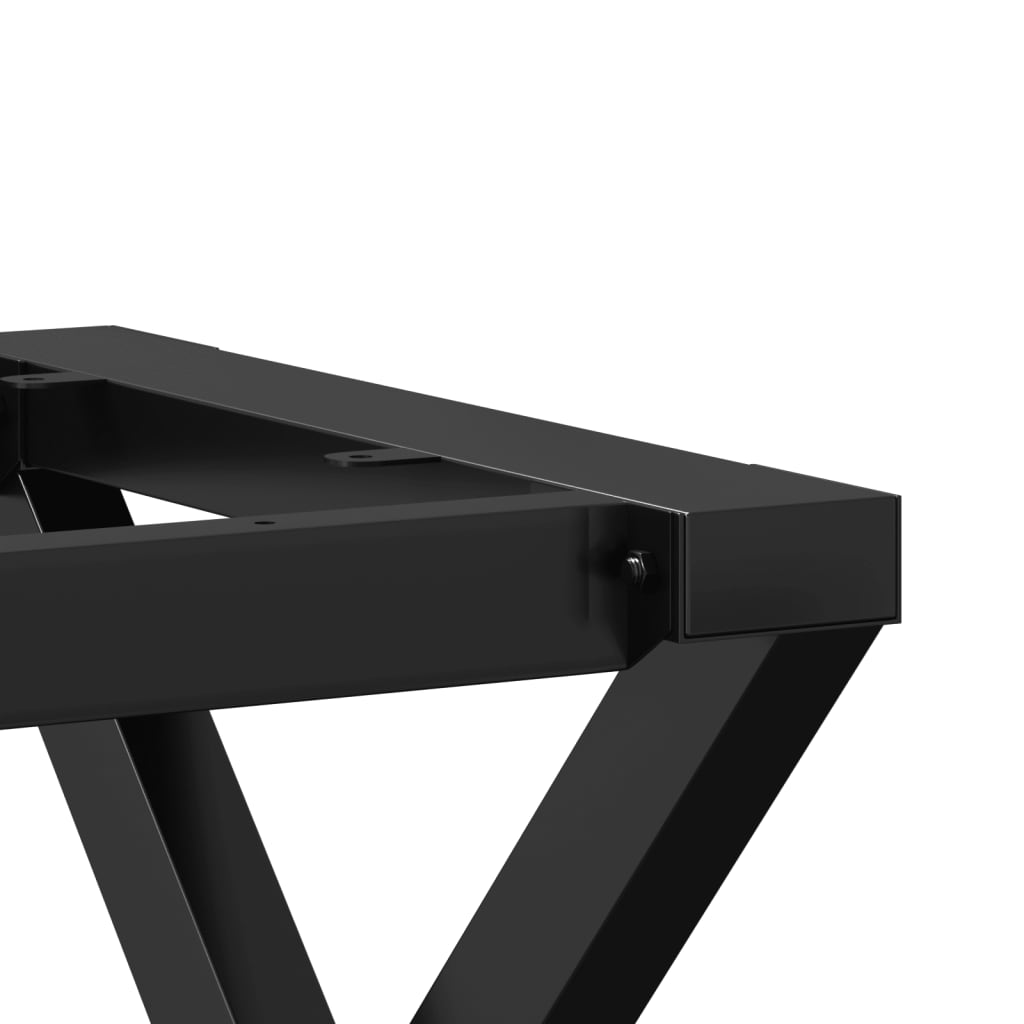 Coffee Table Legs X-Frame 140x30x43 cm Steel