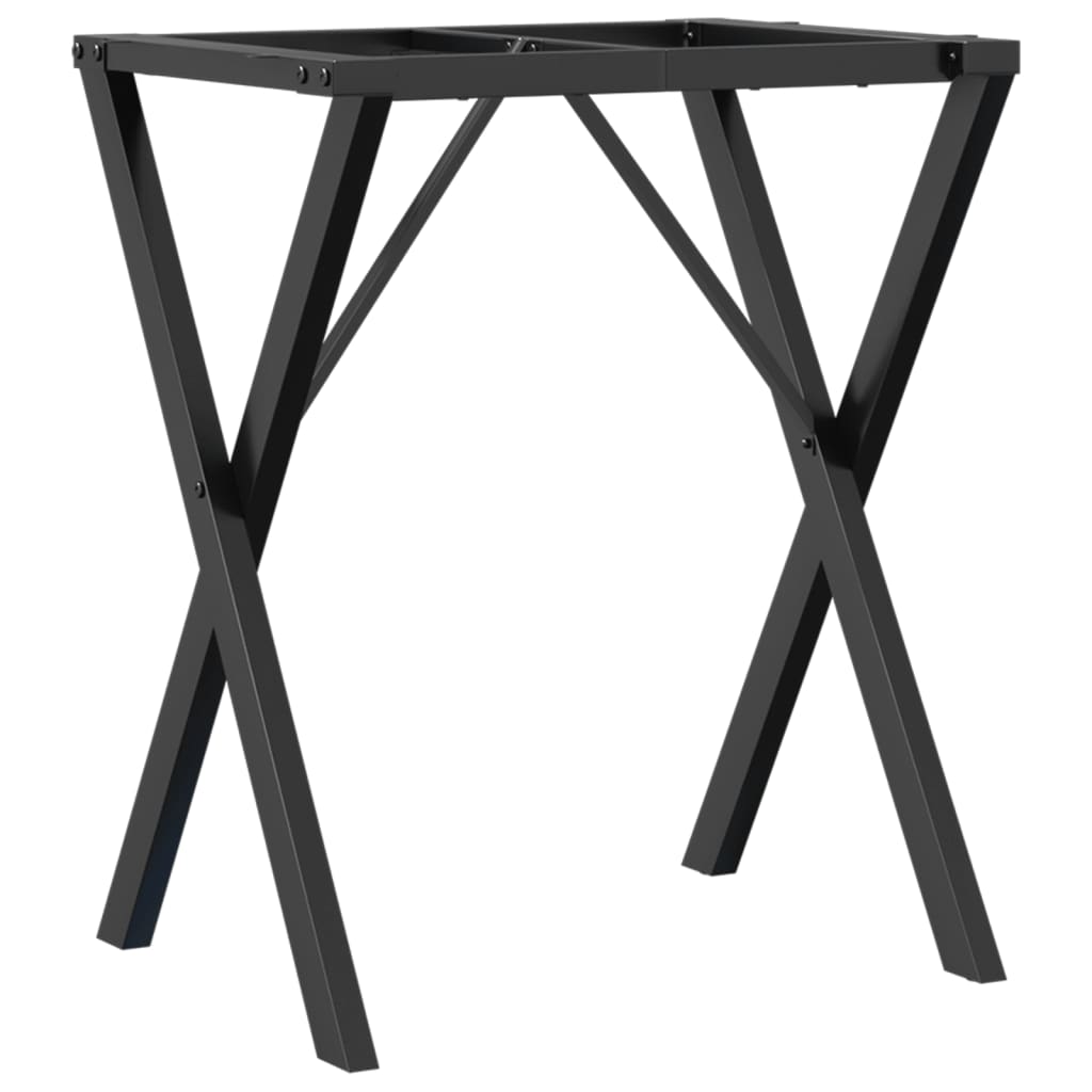 Dining Table Legs X-Frame 60x40x73 cm Steel