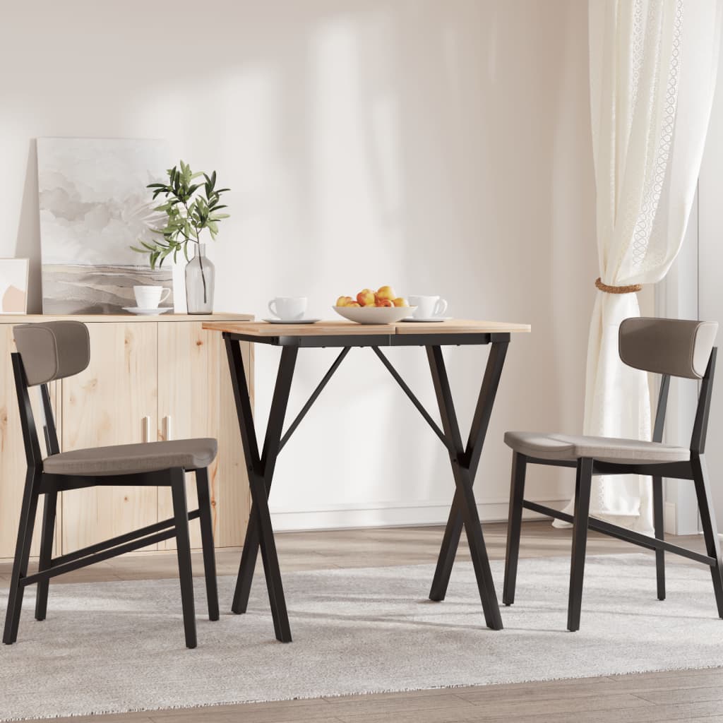 Dining Table Legs X-Frame 60x40x73 cm Steel