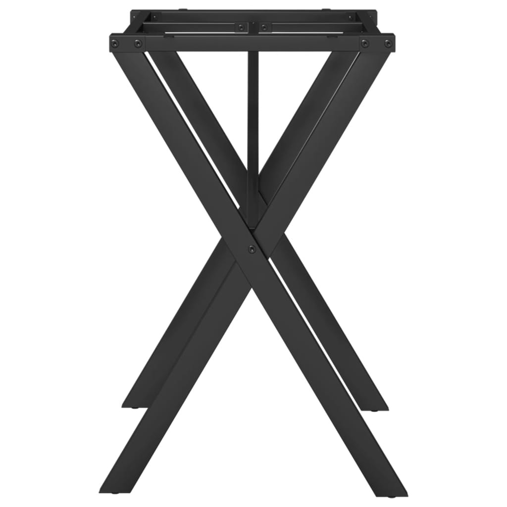 Dining Table Legs X-Frame 60x40x73 cm Steel