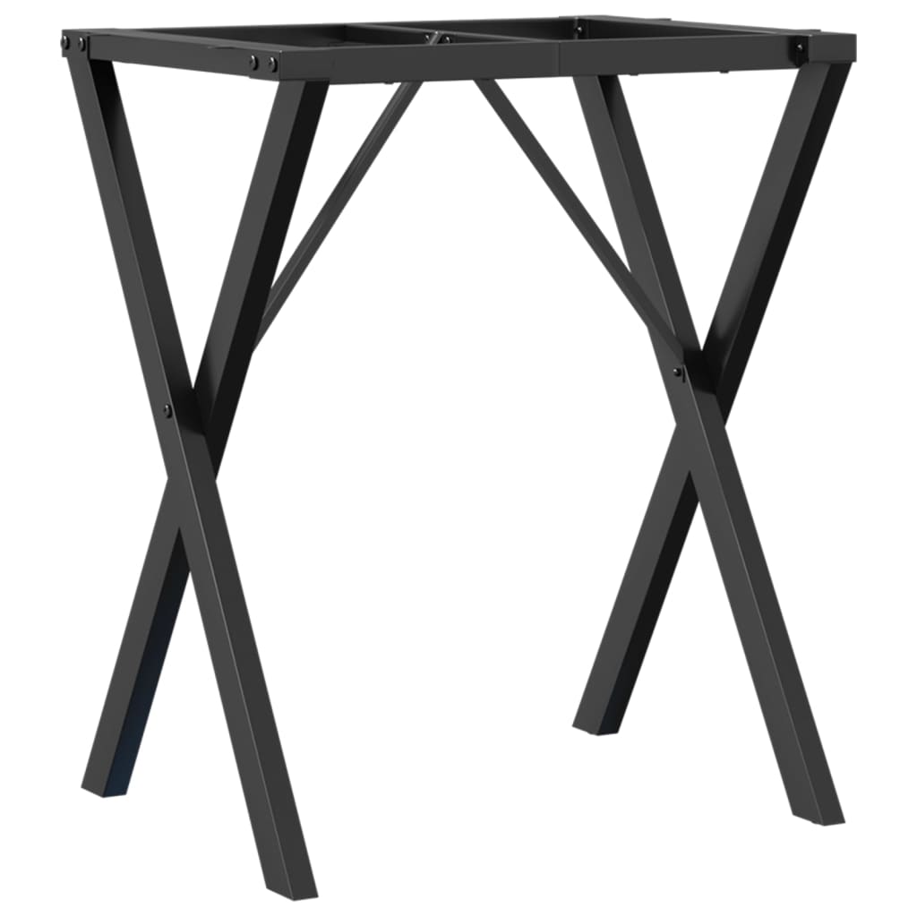 Dining Table Legs X-Frame 60x40x73 cm Steel