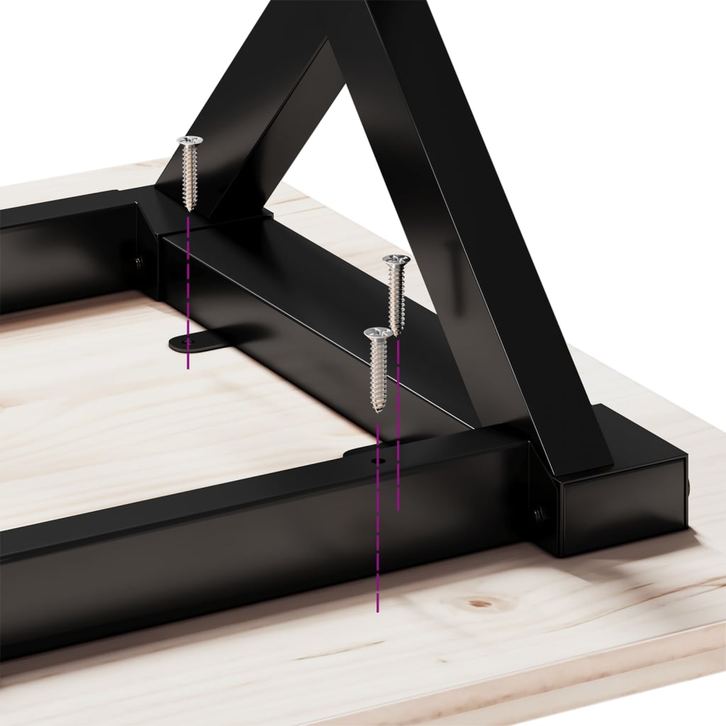 Dining Table Legs X-Frame 60x40x73 cm Steel