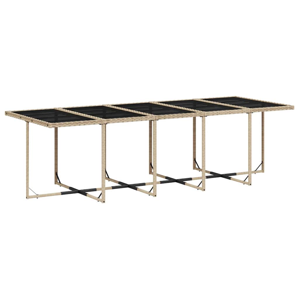 Garden Dining Set | Mix beige, black, light grey