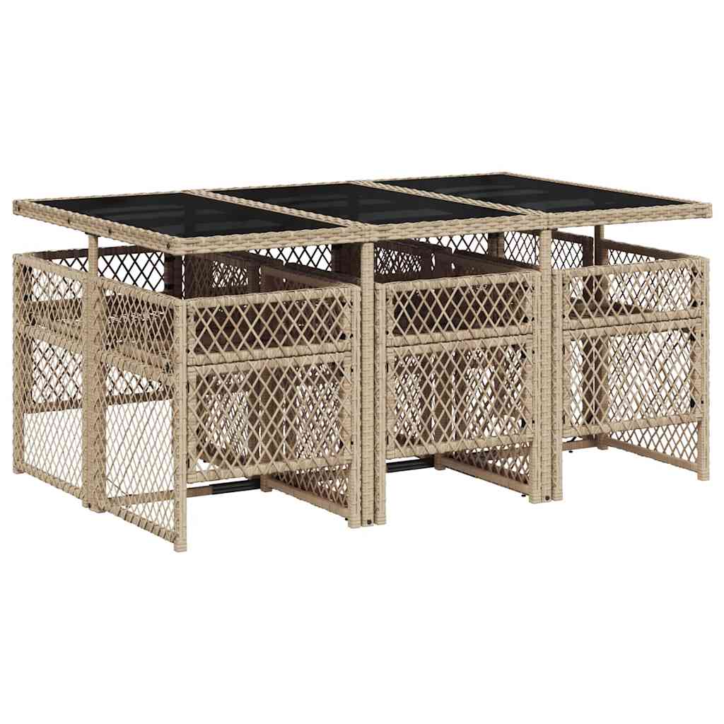Garden Dining Set | Beige, Light grey