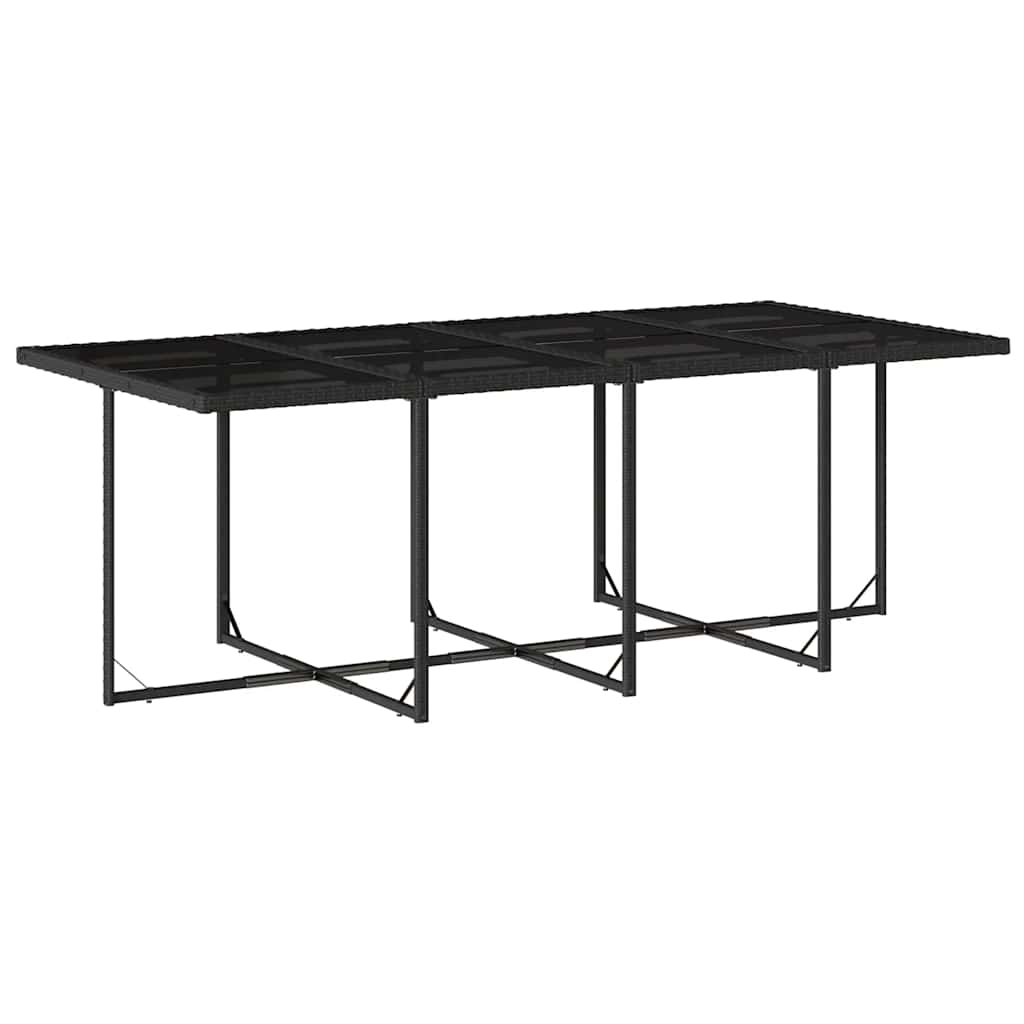 Garden Dining Set | Black and cream white