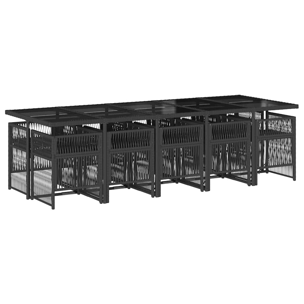 Garden Dining Set | Black, Cream White