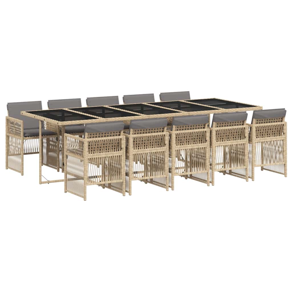 Garden Dining Set | Mix beige and black