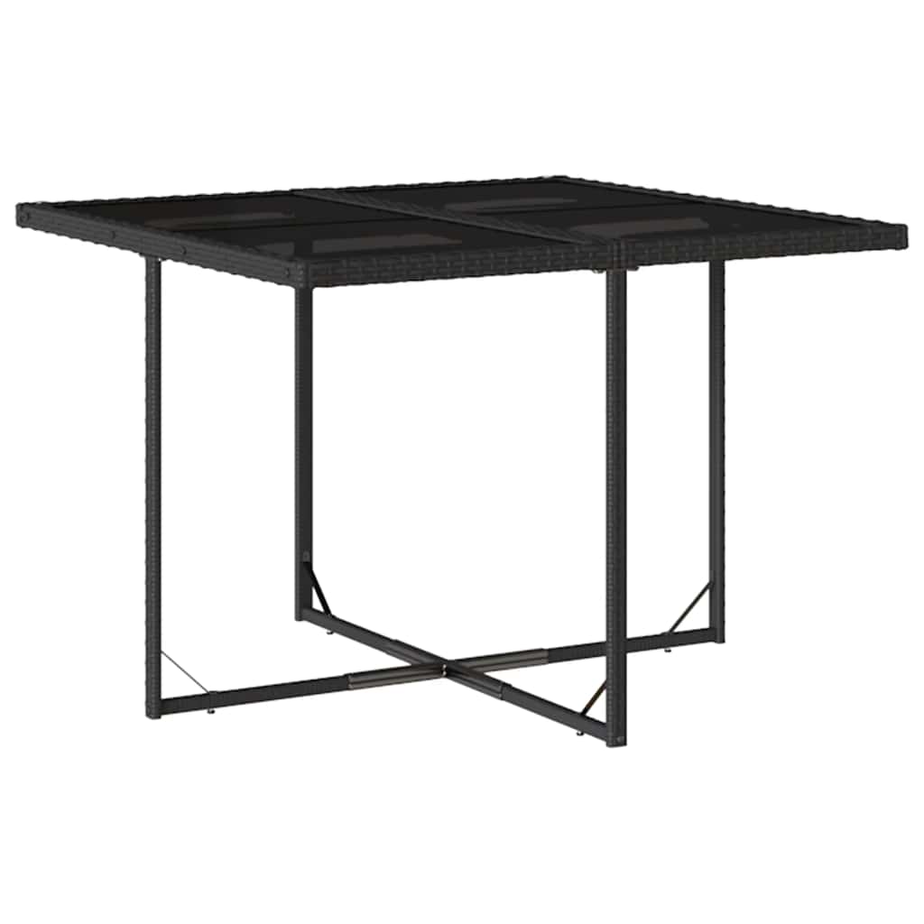 Garden Dining Set | Black and cream white