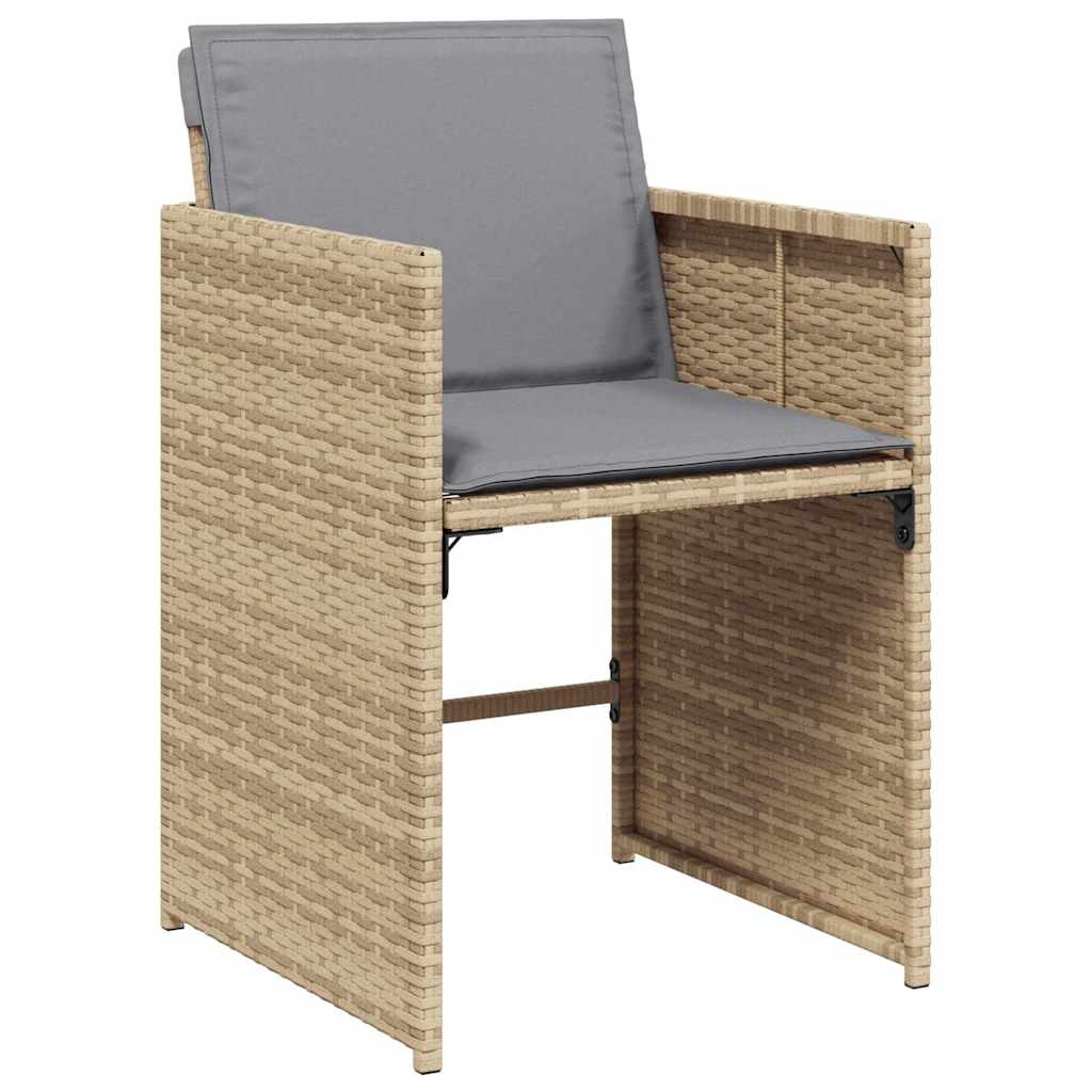Garden Dining Set | Mix beige, Light Grey, Black