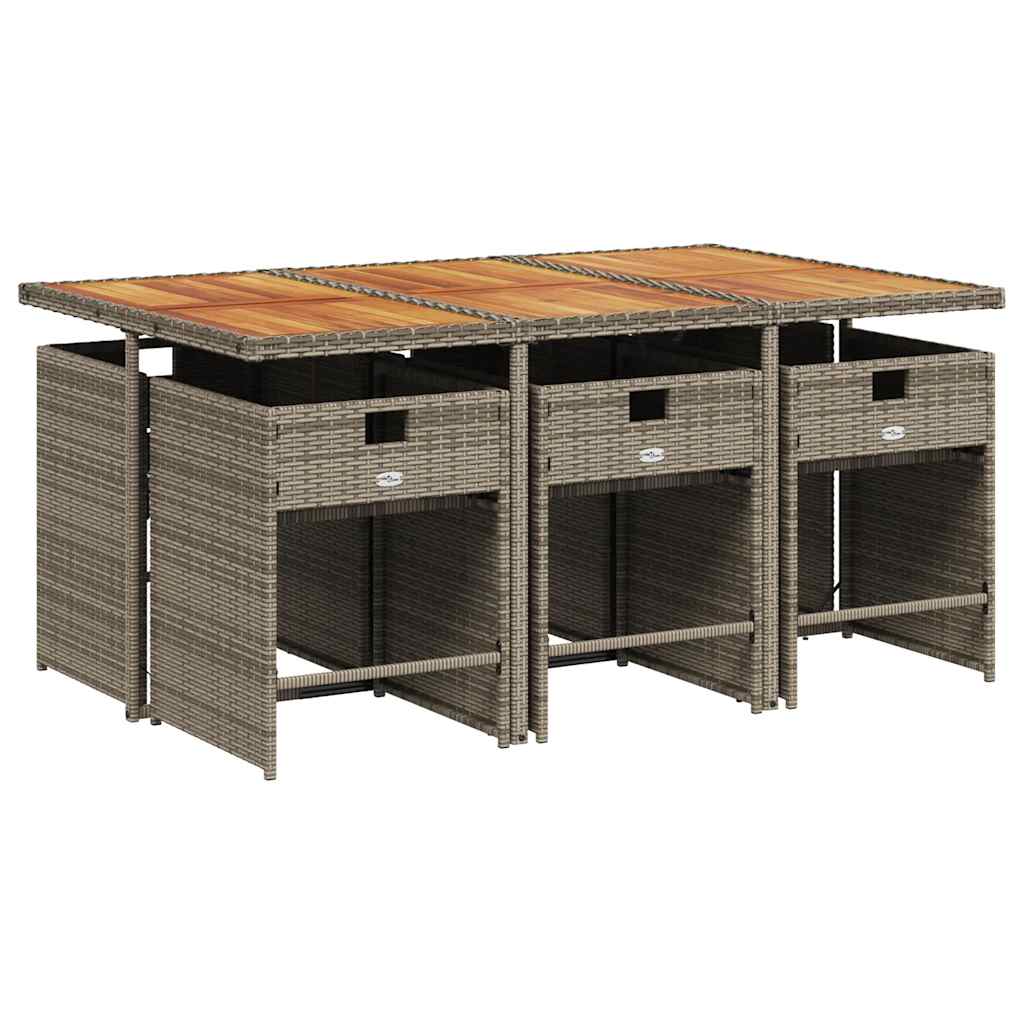 Garden Dining Set | Grey, brown