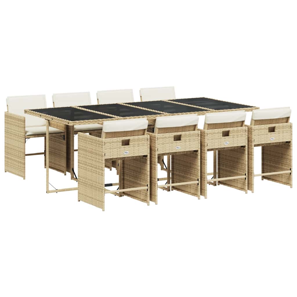 Garden Dining Set | Beige, Black, Cream White