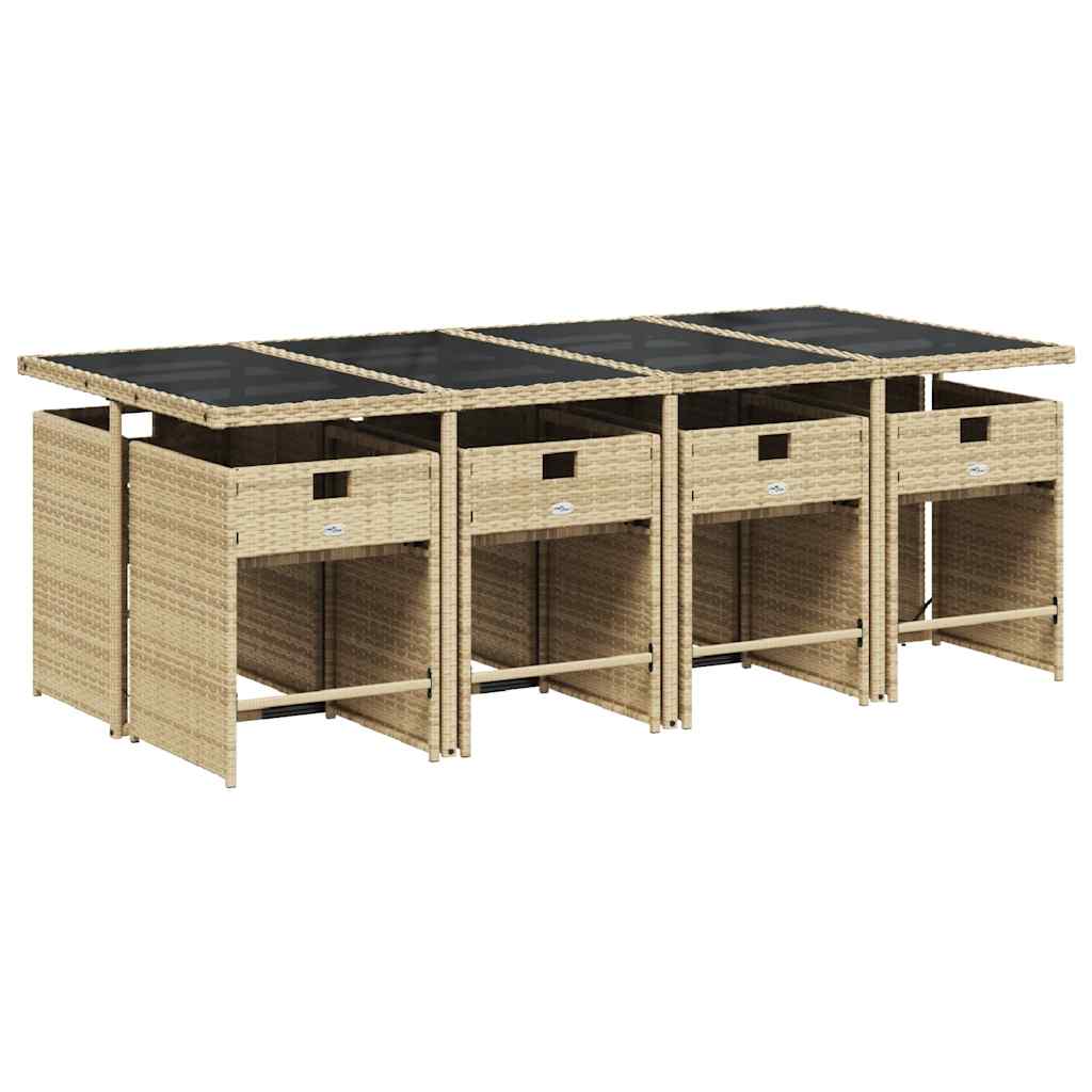 Garden Dining Set | Beige, Black, Cream White