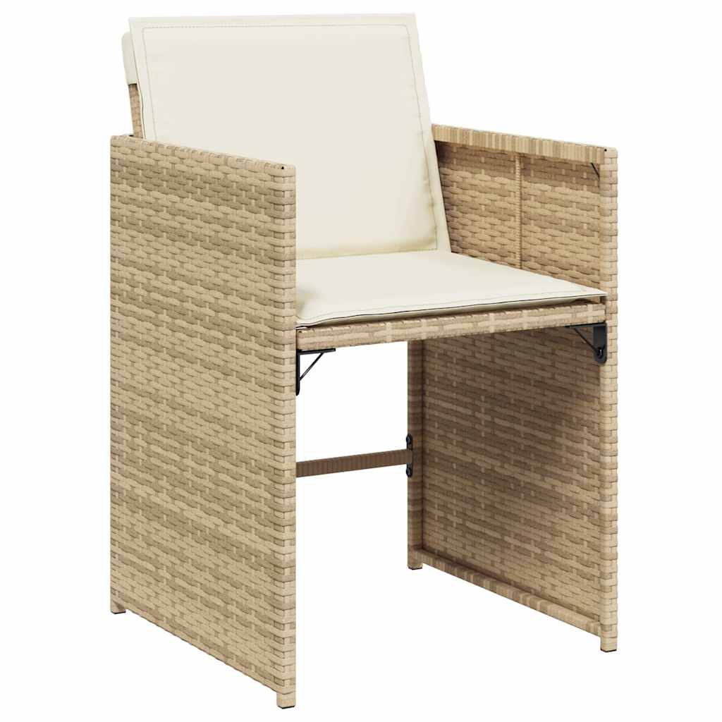 Garden Dining Set | Beige, Black, Cream White