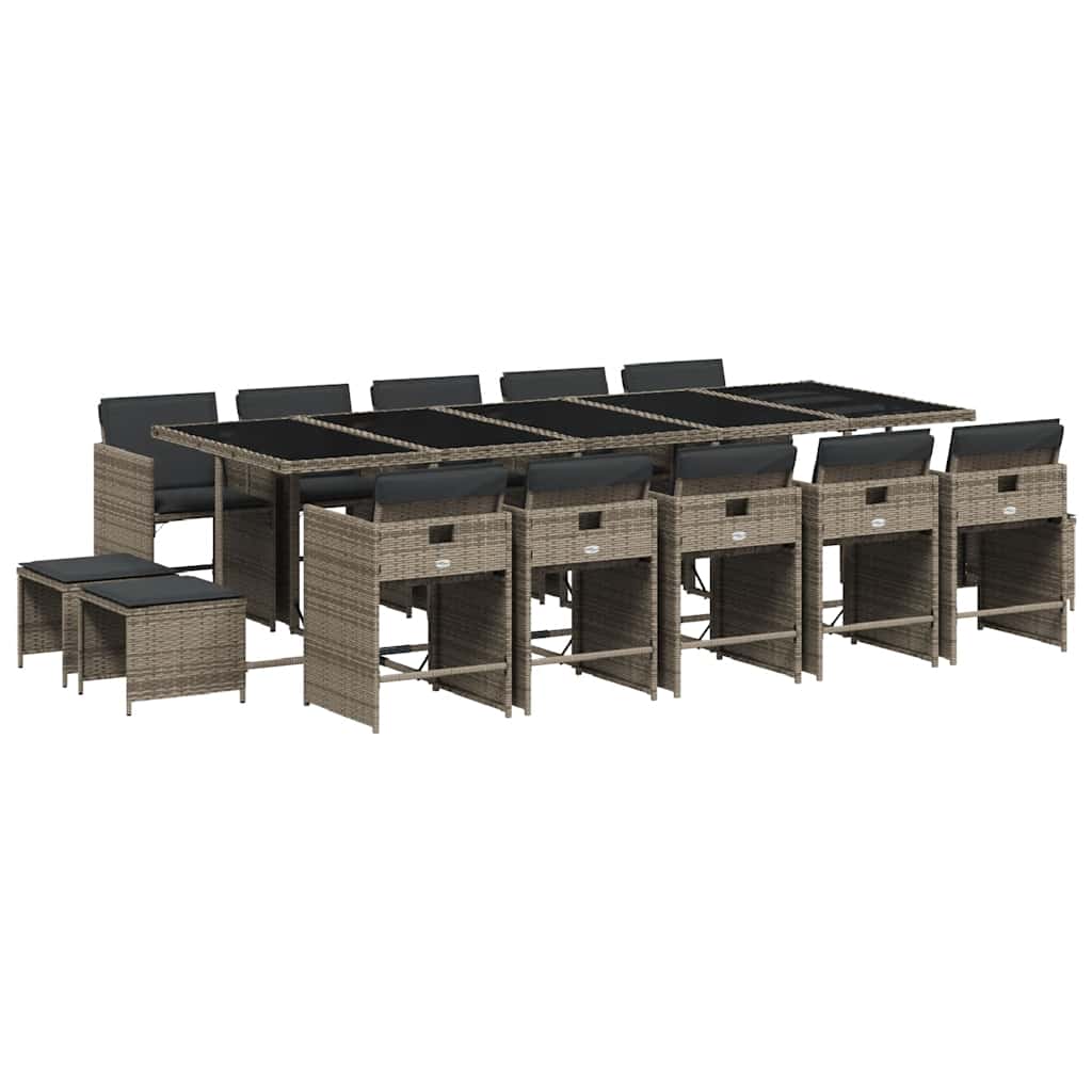 Garden Dining Set | Grey, Dark Grey