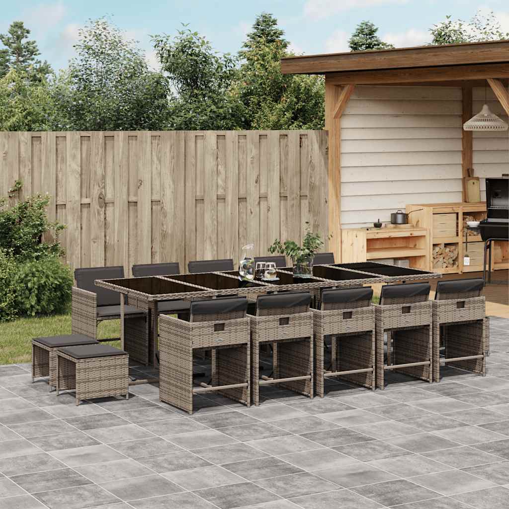 Garden Dining Set | Grey, Dark Grey