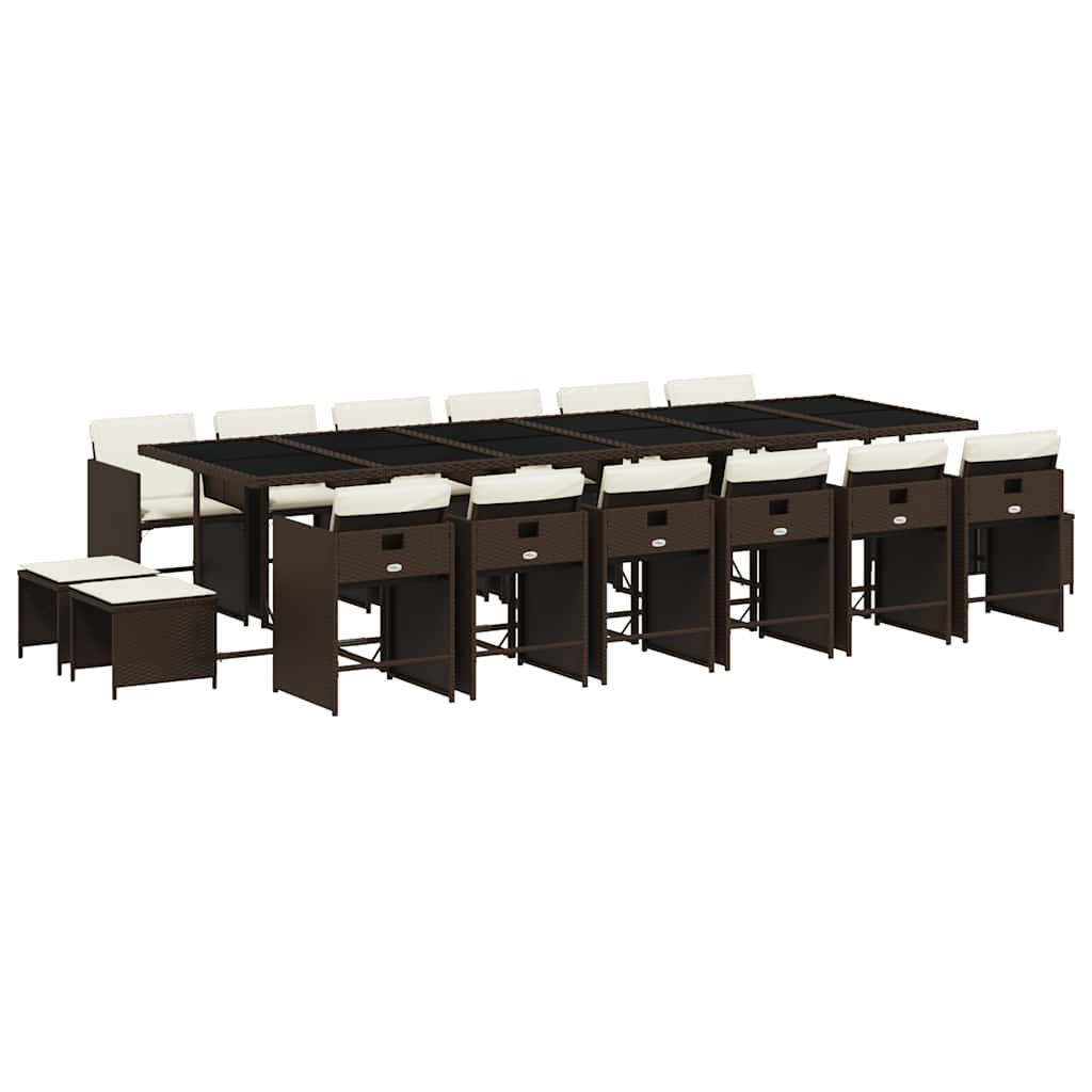 Garden Dining Set | Brown