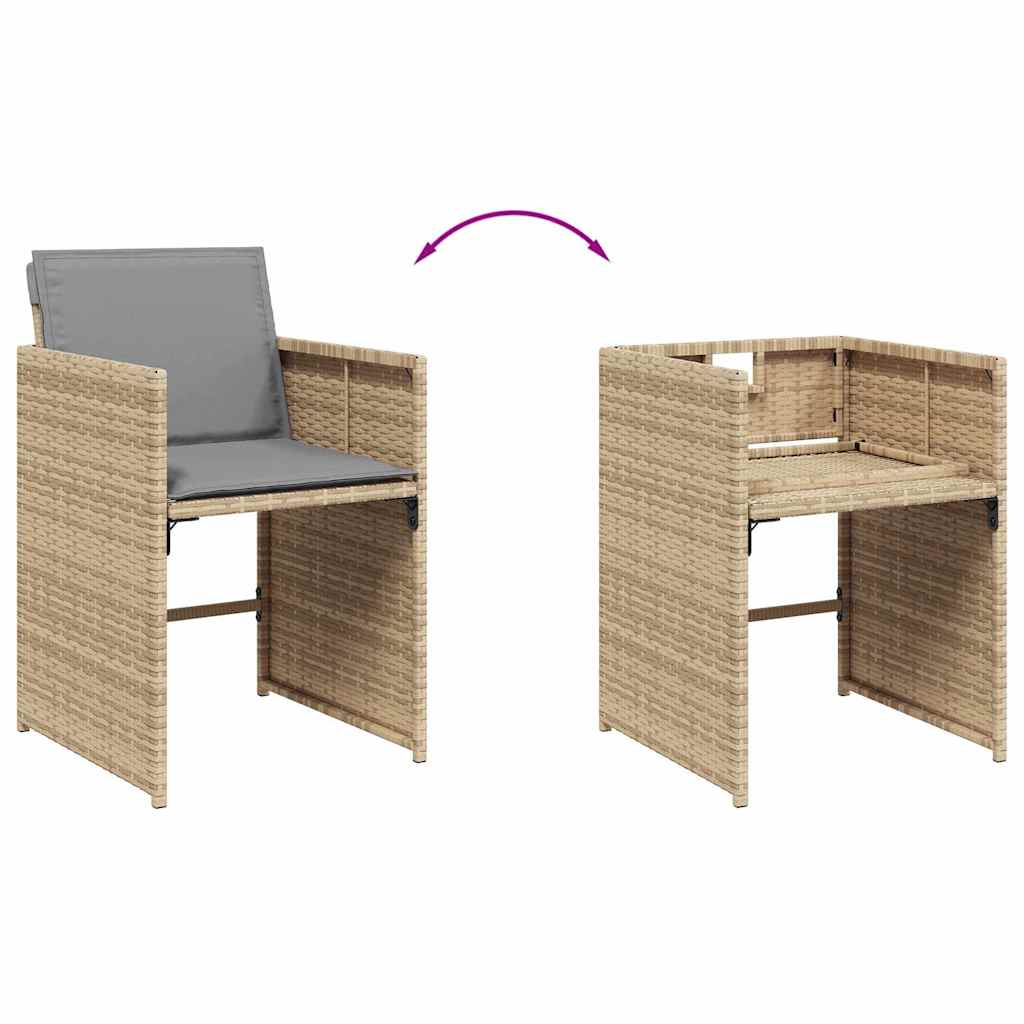 Garden Dining Set | Mix beige, light grey, black