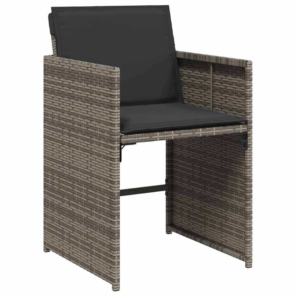 Garden Dining Set | Grey, Brown, Dark Grey