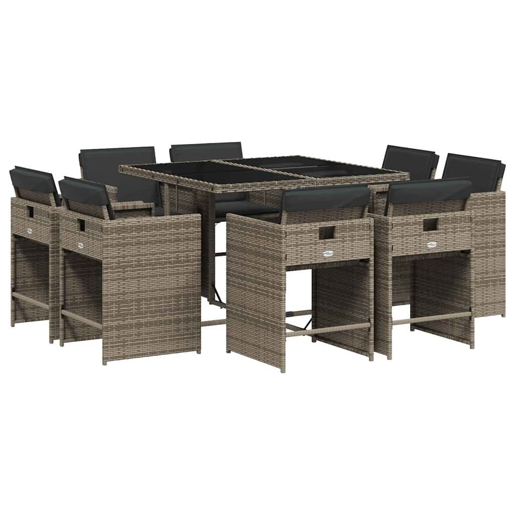 Garden Dining Set | Grey, Dark Grey