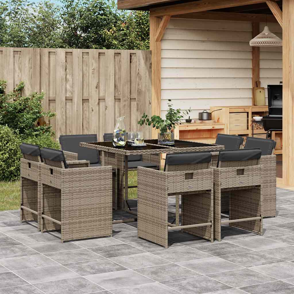 Garden Dining Set | Grey, Dark Grey