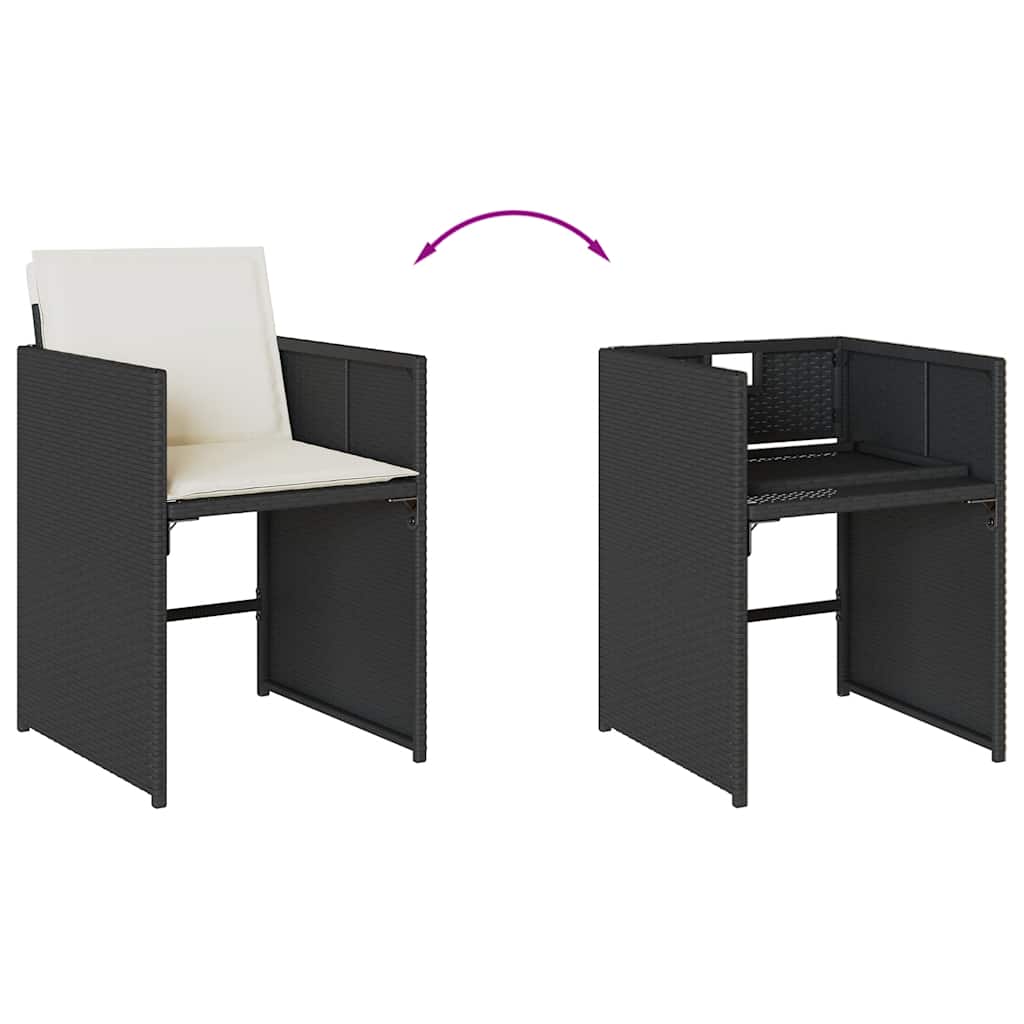 Garden Dining Set | Black, Cream White